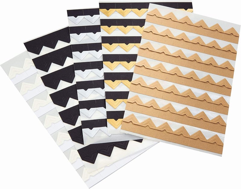 - Self-Adhesive Photo Corners for Albums, 252 Pieces, Black